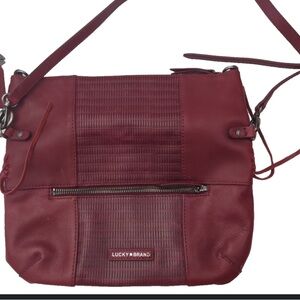 Lucky Brand Burgundy Crossbody Bag